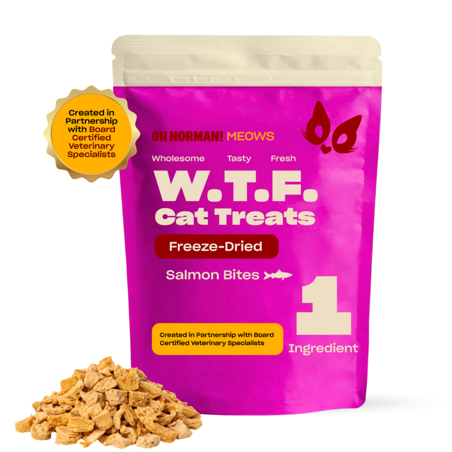 WTF Salmon Freeze Dried Cat Treats