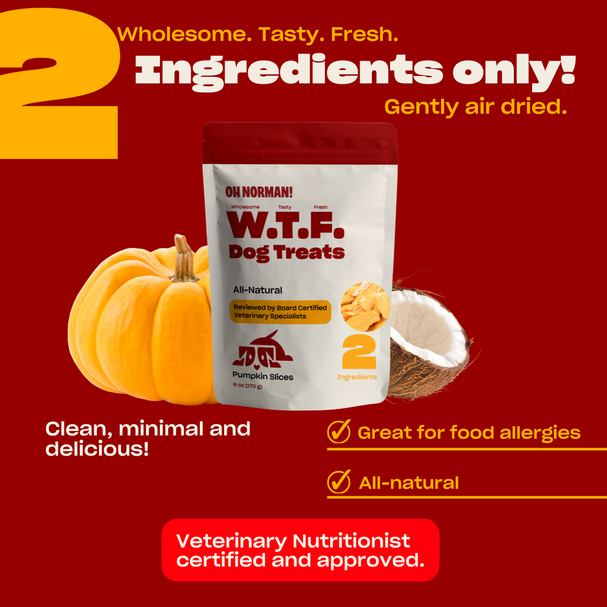 WTF Treats: Pumpkin Slice Treats for Dogs – Oh Norman