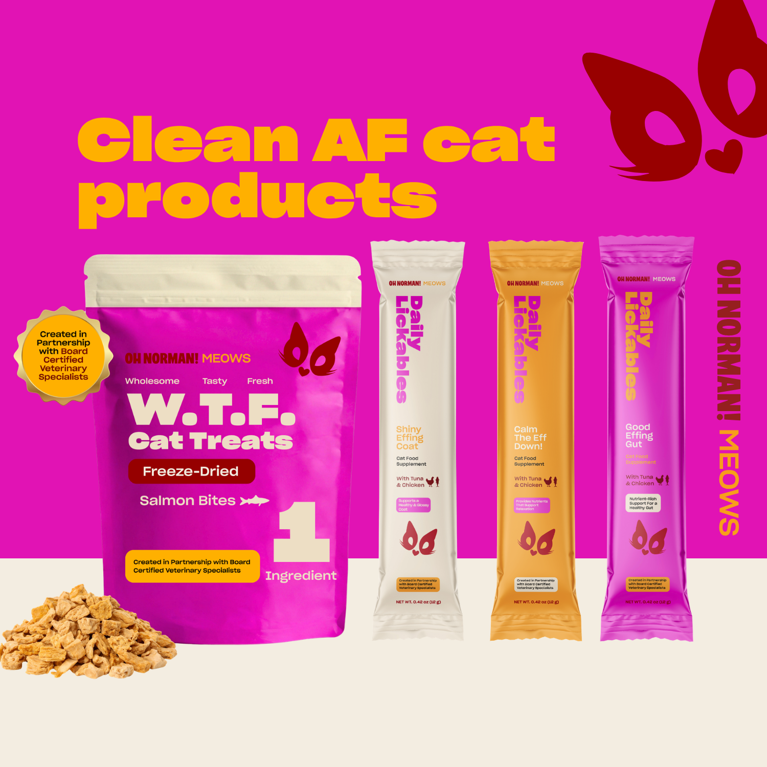 WTF Salmon Freeze Dried Cat Treats