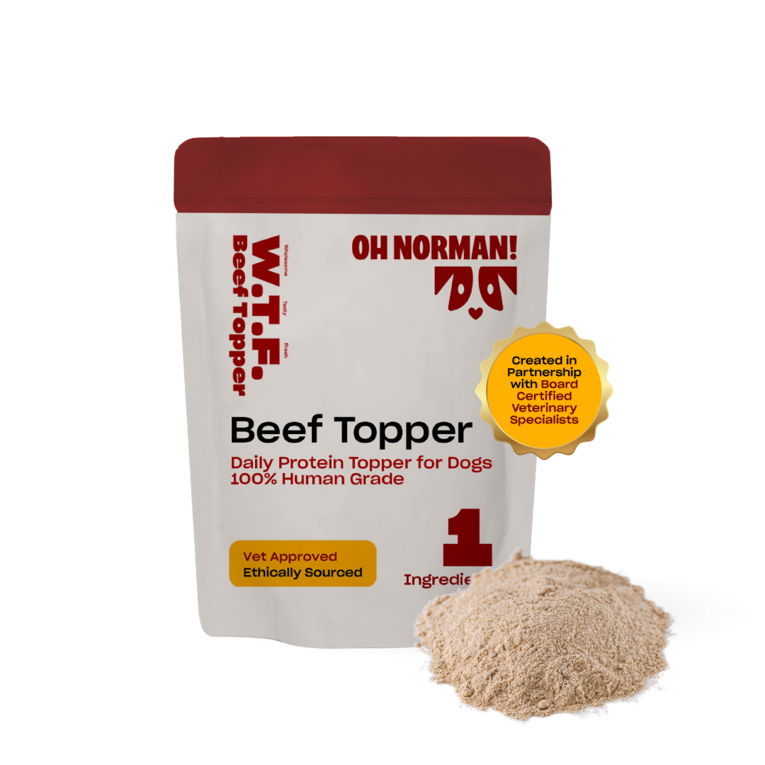 Single Ingredient, Protein Topper, 100% human grade for dogs