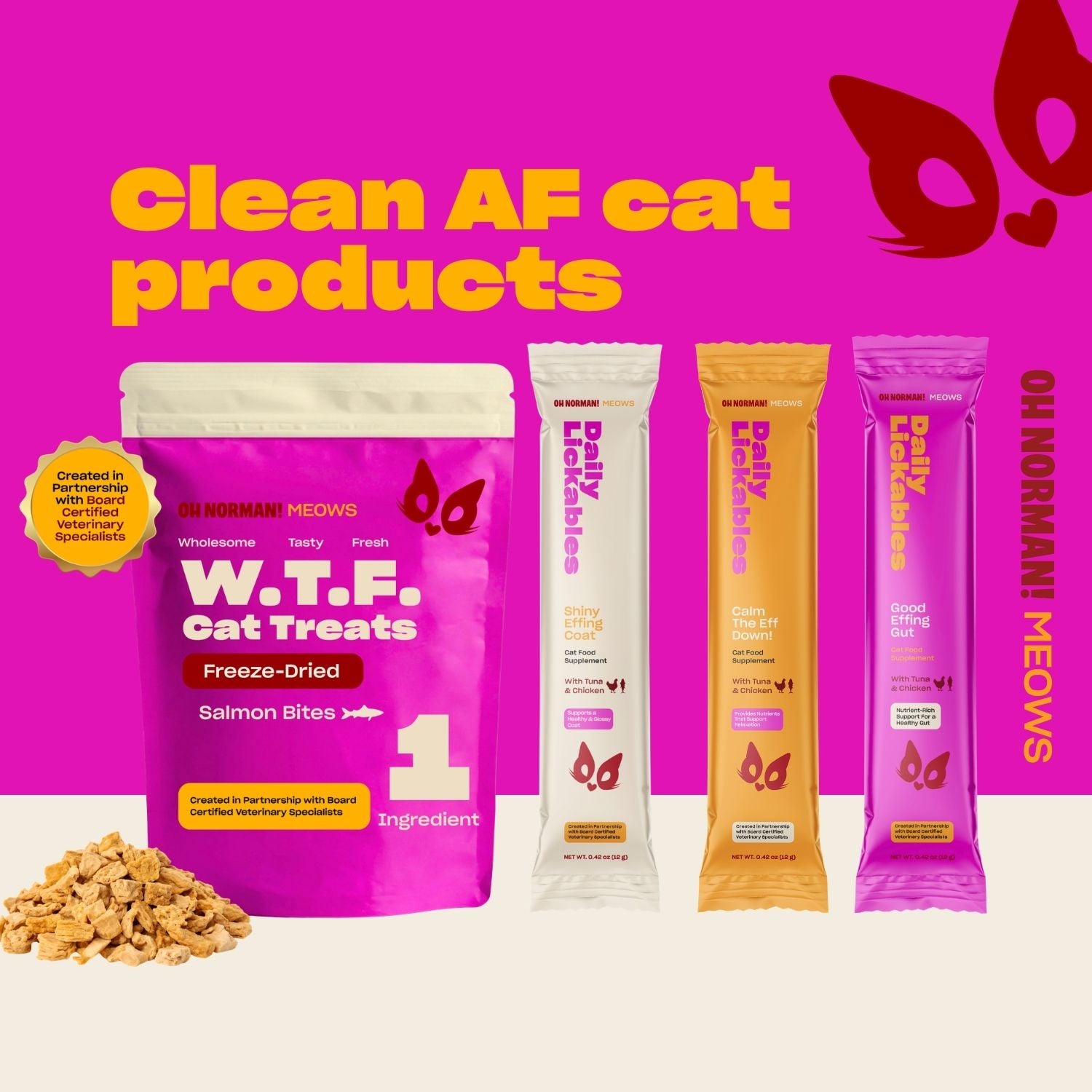 Clean AF products - Oh Norman Cat
