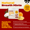 Oh Norman Minty Fresh AF Breath Mint health supplement for dogs.  Combats stinky breath from inside out