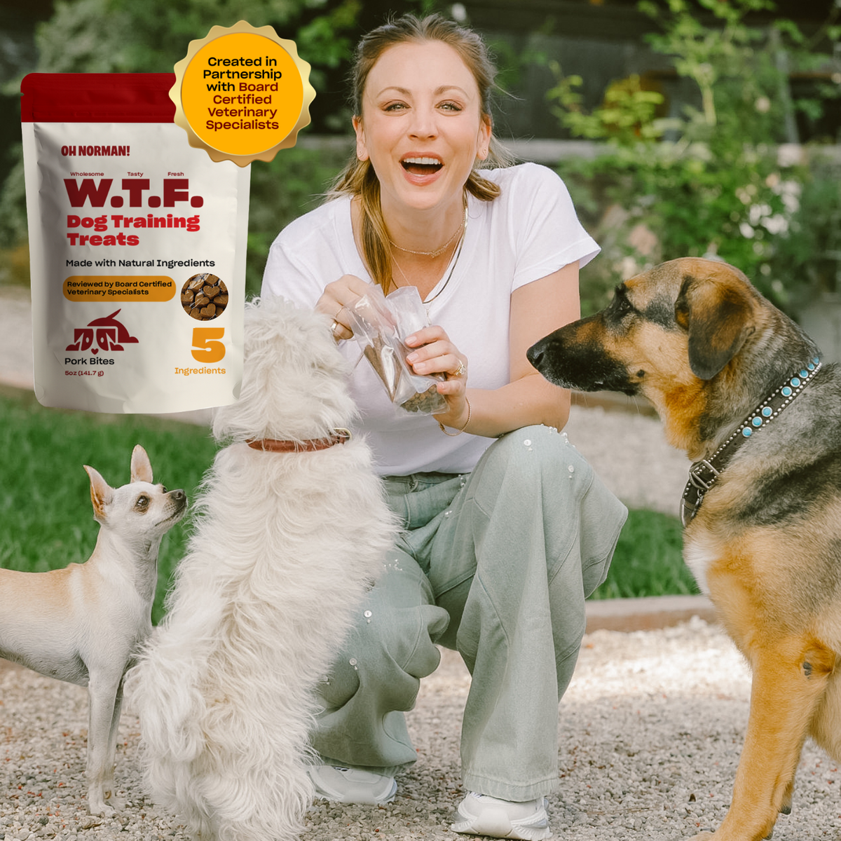Natural Dog Training Treats – Soft, Low-Calorie Pork Bites for