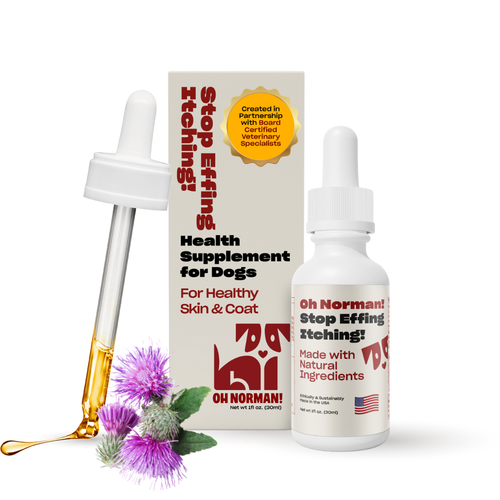 Health supplement for dogs with dropper 
